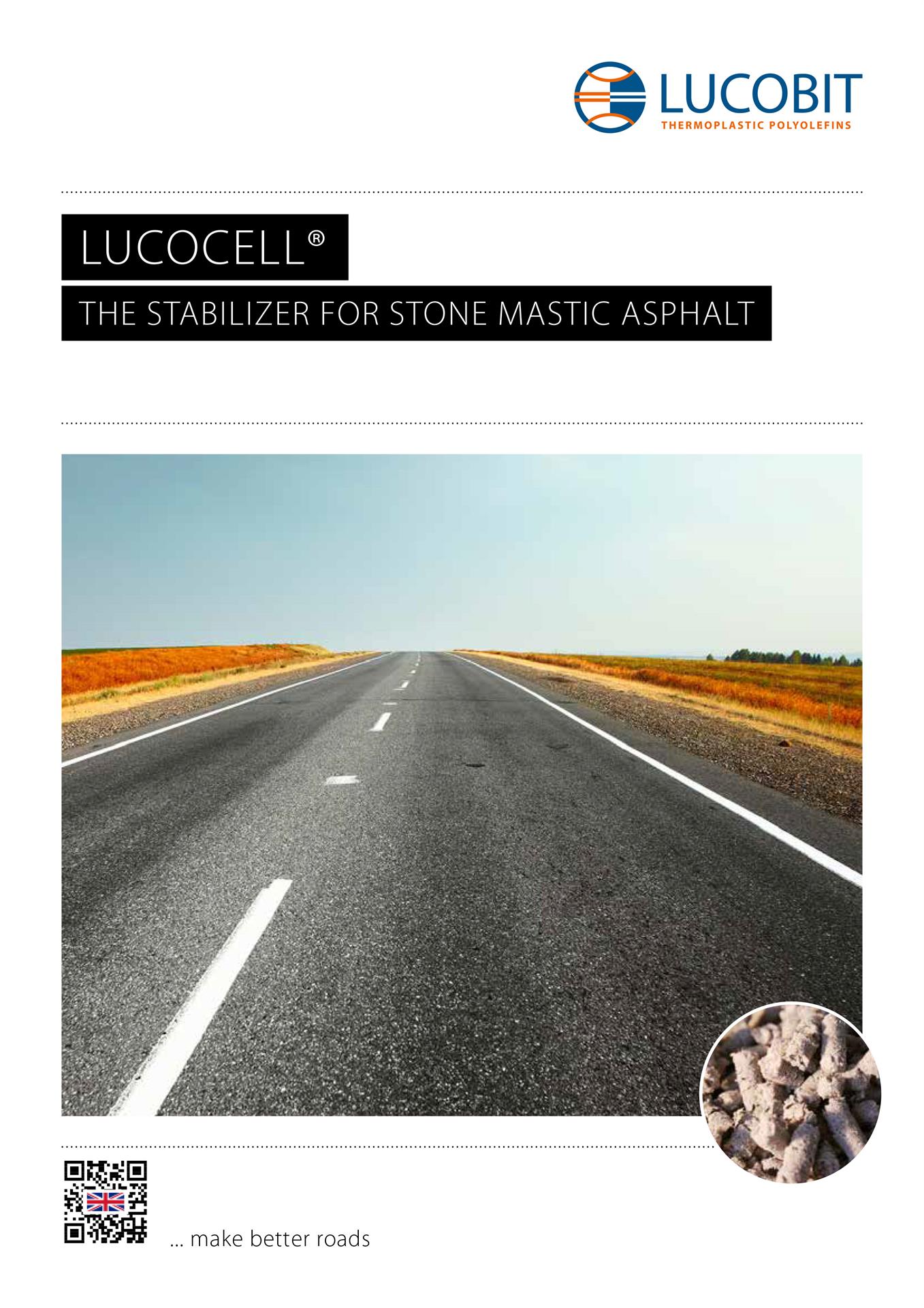LUCOBIT Broschüre - LUCOCELL THE STABILIZER FOR STONE MASTIC ASPHALT