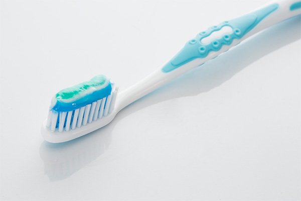 Toothbrush on a white background made of Lucofin 